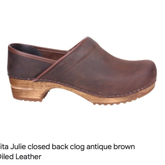 [US 8.5/EU 39] Sanita Julie Clogs — Antique Brown oiled leather - Picture 2 of 15